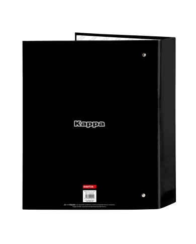 Raccoglitore ad anelli Kappa Dark Nero A4 27 x 33 x 6 cm