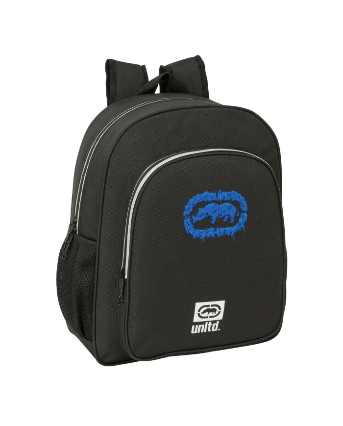 Zaino Scuola Eckō Unltd. Worldwide Nero 32 x 38 x 12 cm