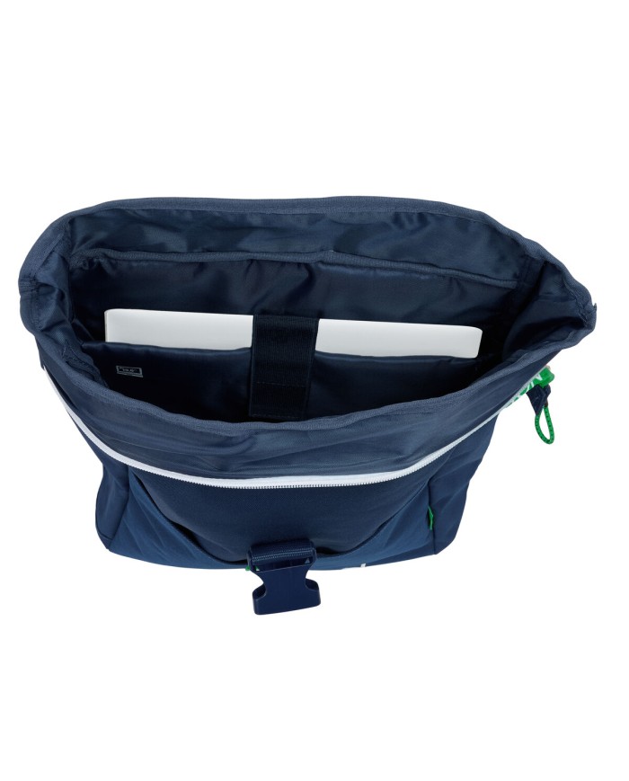 Zaino per Portatile Benetton Green Blu Marino 28 x 42 x 13 cm Zaino per Portatile Benetton Green Blu Marino 28 x 42 x 13 cm