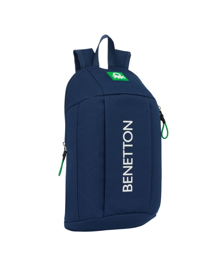 Zaino Casual Benetton Green Blu Marino 22 x 39 x 10 cm Zaino Casual Benetton Green Blu Marino 22 x 39 x 10 cm