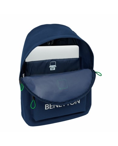 Zaino per Portatile Benetton benetton Blu Marino 31 x 41 x 16 cm