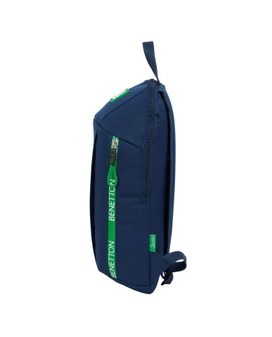 Zaino Casual Benetton Green Blu Marino 22 x 39 x 10 cm