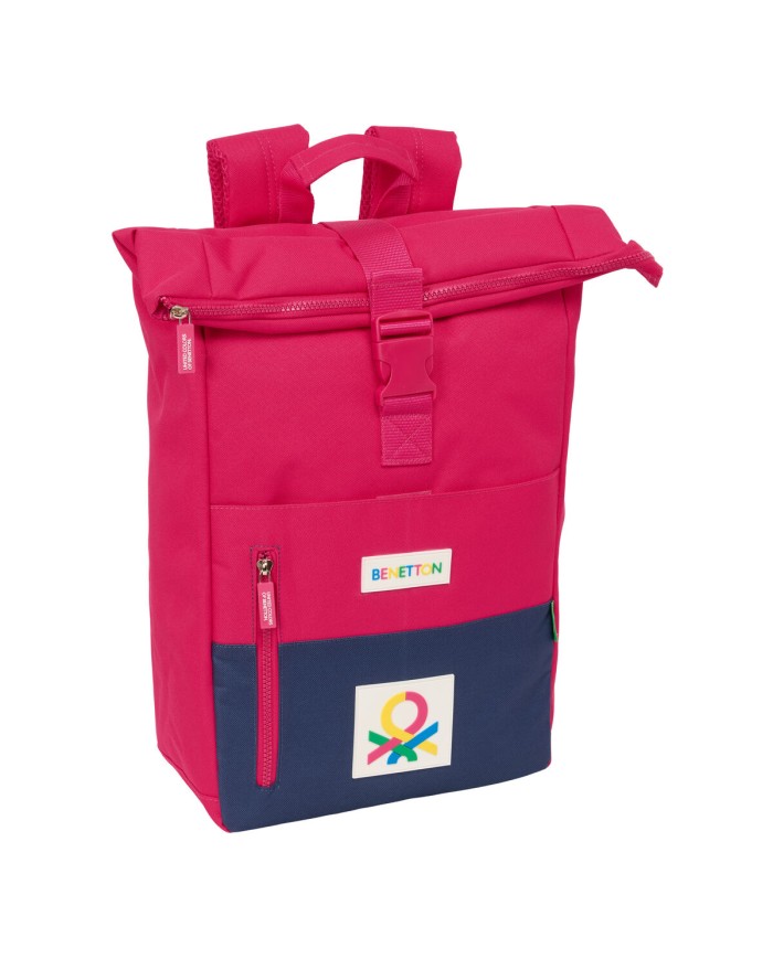 Zaino Casual Benetton Cherry Ciliegia Blu Marino Zaino Casual Benetton Cherry Ciliegia Blu Marino