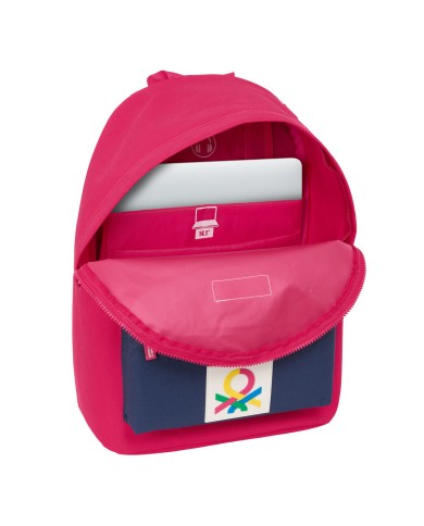 Zaino per Portatile Benetton benetton Ciliegia Blu Marino 31 x 41 x 16 cm