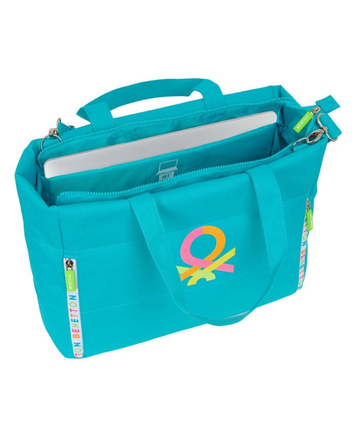 Valigetta per Portatile Benetton Summer Azzurro 40 x 31 x 17 cm Valigetta per Portatile Benetton Summer Azzurro 40 x 31 x 17 cm