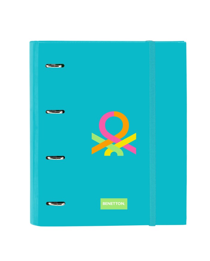 Raccoglitore ad anelli Benetton Summer Azzurro 27 x 32 x 3.5 cm