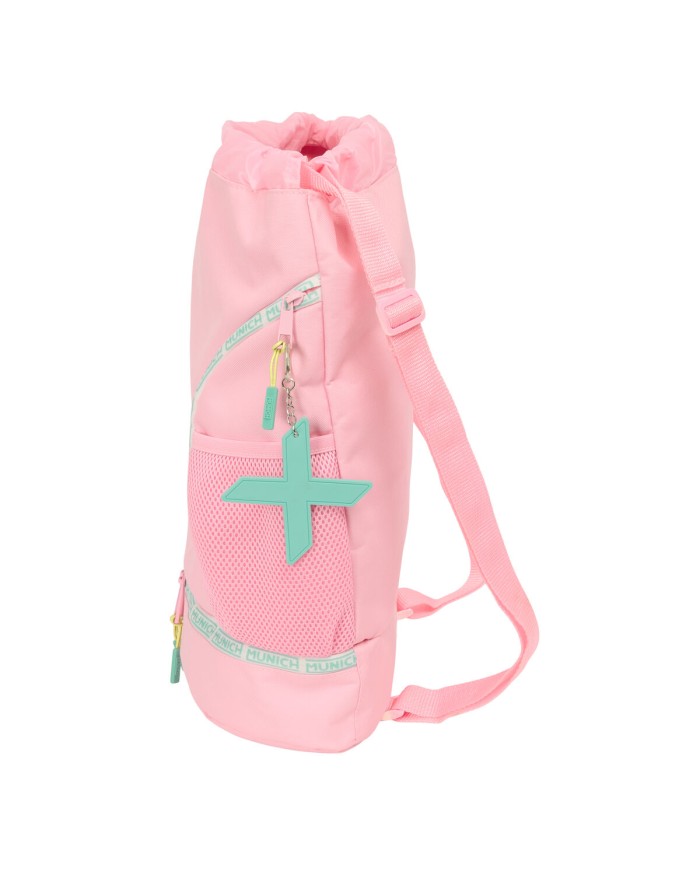 Zainetto con Cordini Munich Candy Rosa 35 x 40 x 1 cm Zainetto con Cordini Munich Candy Rosa 35 x 40 x 1 cm