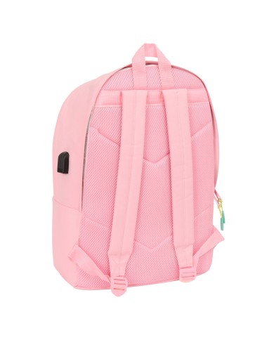 Zaino Scuola Munich +usb munich Rosa 31 x 44 x 18 cm