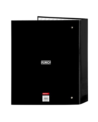 Raccoglitore ad anelli Munich Lagoon Nero A4 27 x 33 x 6 cm