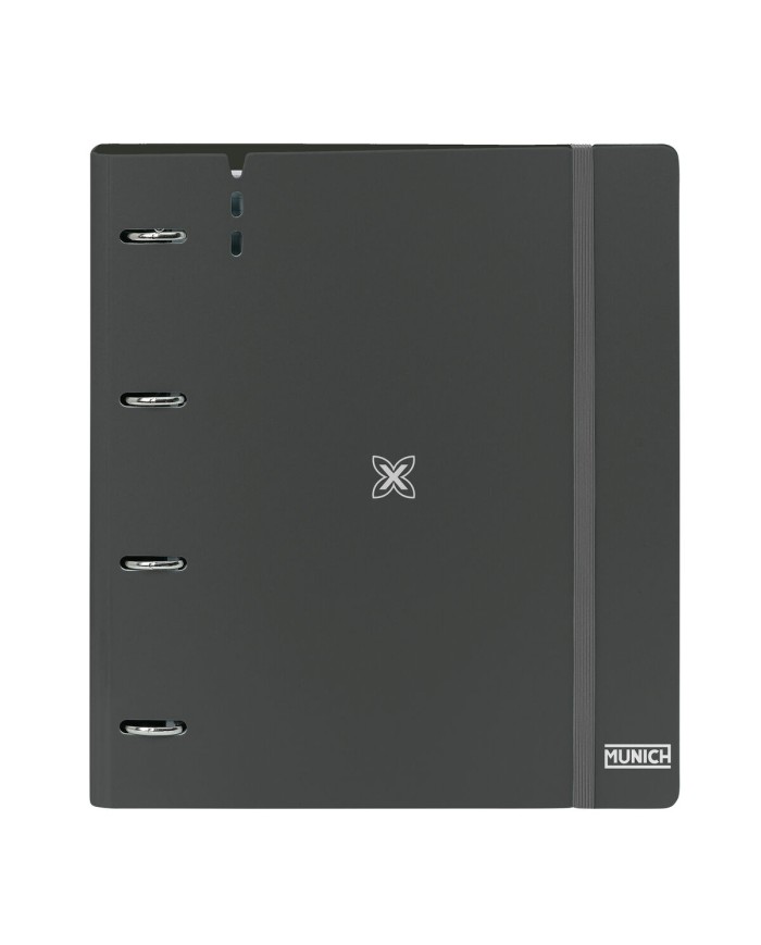 Raccoglitore ad anelli Munich Lagoon Nero 27 X 32 X 4 cm Raccoglitore ad anelli Munich Lagoon Nero 27 X 32 X 4 cm