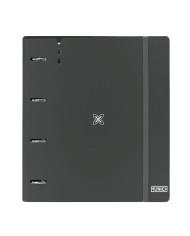 Raccoglitore ad anelli Munich Street Azzurro Grigio A4 27 x 33 x 6 cm