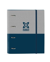 Raccoglitore ad anelli Munich Street Azzurro Grigio A4 27 x 33 x 6 cm