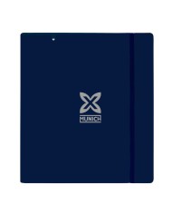 Raccoglitore ad anelli Munich Street Azzurro Grigio 27 X 32 X 4 cm