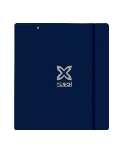 Raccoglitore ad anelli Munich Street Azzurro Grigio 27 X 32 X 4 cm