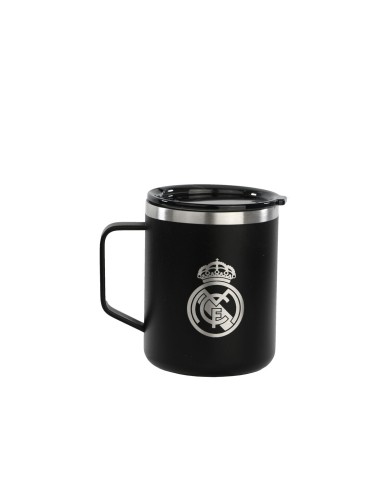 Tazza Thermos con Coperchio Real Madrid C.F. Blu Marino Acciaio inossidabile Tazza Thermos con Coperchio Real Madrid C.F. Blu Marino Acciaio inossidabile