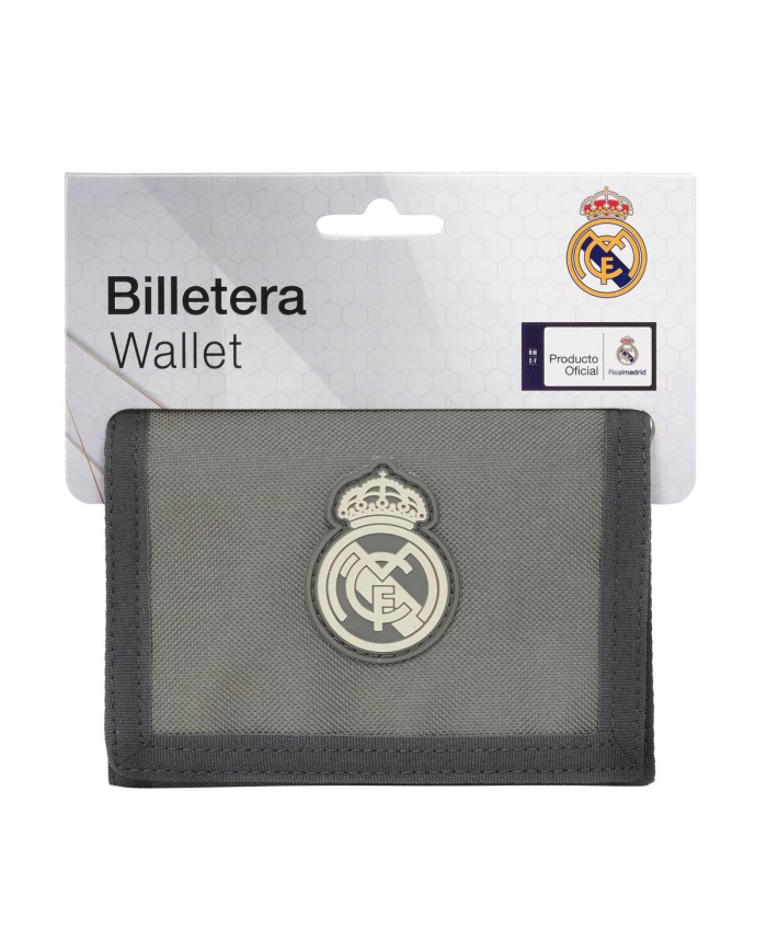 Portafogli Real Madrid C.F. Real Madrid Grigio 12,5 x 9,5 x 1 cm Portafogli Real Madrid C.F. Real Madrid Grigio 12,5 x 9,5 x 1 cm