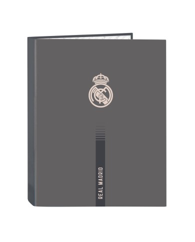 Raccoglitore ad anelli Real Madrid C.F. Grigio A4 26.5 x 33 x 4 cm
