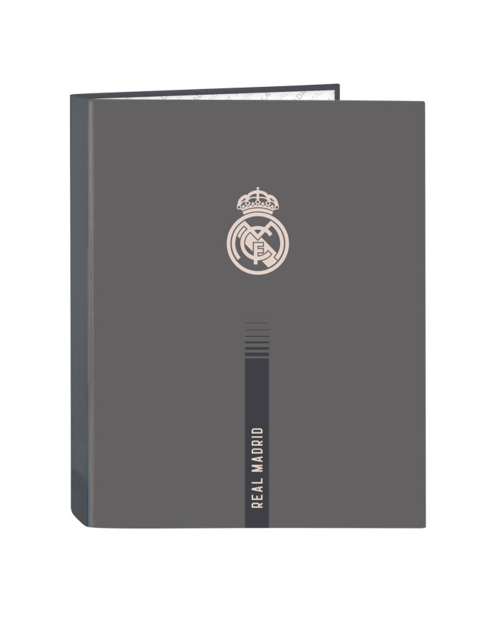 Raccoglitore ad anelli Real Madrid C.F. Grigio A4 26.5 x 33 x 4 cm Raccoglitore ad anelli Real Madrid C.F. Grigio A4 26.5 x 33 x 4 cm