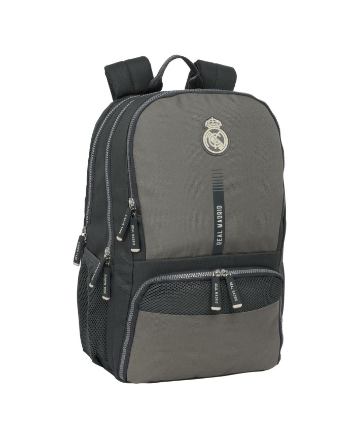 Zaino Scuola Real Madrid C.F. Grigio 30 x 42 x 17 cm Zaino Scuola Real Madrid C.F. Grigio 30 x 42 x 17 cm