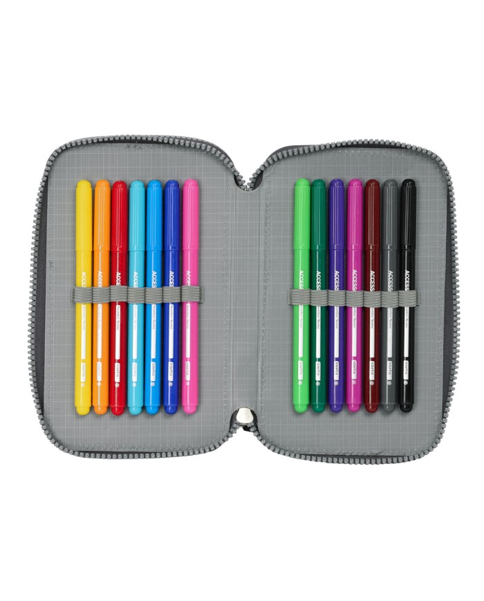 Necessaire Real Madrid C.F. Grigio 12.5 x 19.5 x 4 cm 29 Pezzi Necessaire Real Madrid C.F. Grigio 12.5 x 19.5 x 4 cm 29 Pezzi