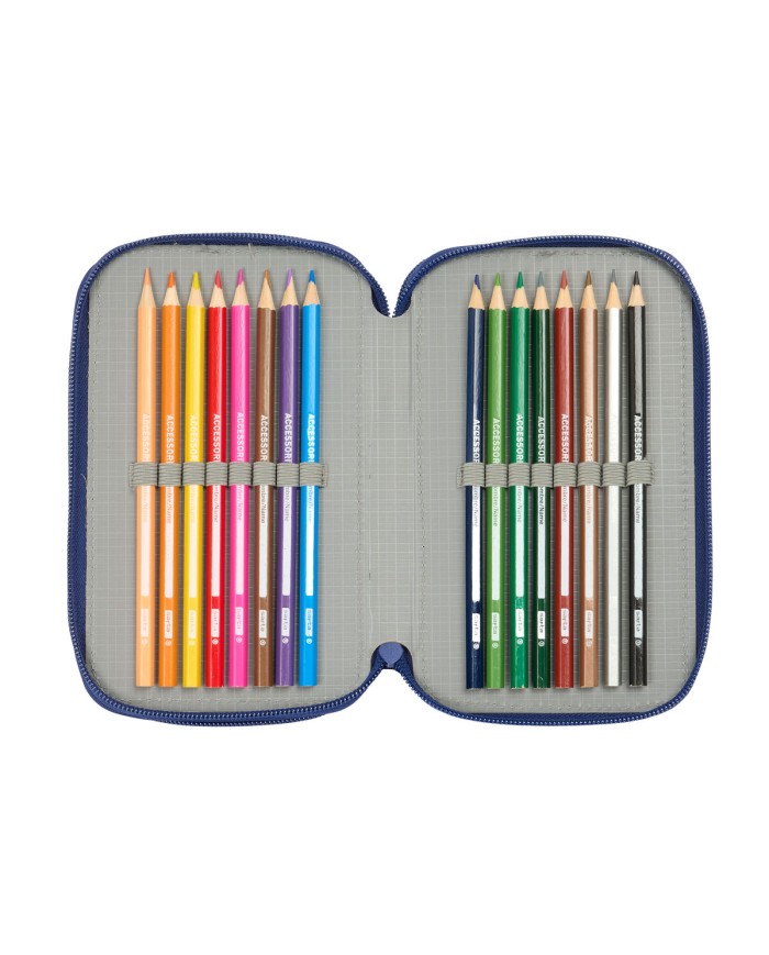 Plumier Triplo F.C. Barcelona Blu Marino 12,5 x 19,5 x 5,5 cm 37 Pezzi Plumier Triplo F.C. Barcelona Blu Marino 12,5 x 19,5 x 5,5 cm 37 Pezzi