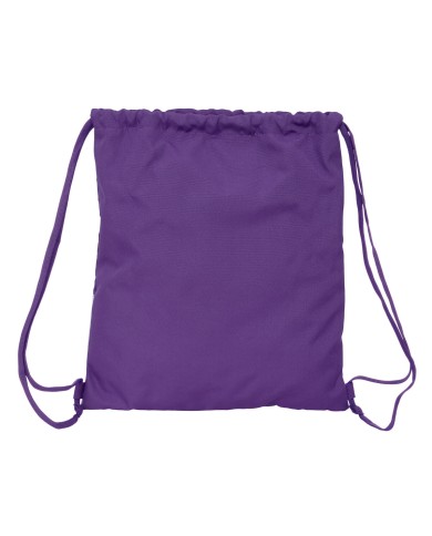 Zainetto con Cordini Real Valladolid C.F. Bianco Viola 35 x 40 x 1 cm