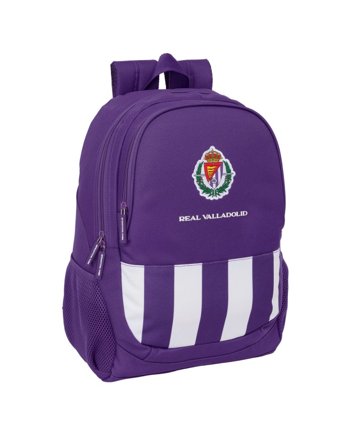 Zaino Scuola Real Valladolid C.F. Bianco Viola 32 x 44 x 16 cm
