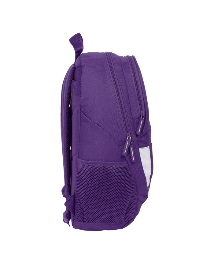 Zaino Scuola Real Valladolid C.F. Bianco Viola 32 x 44 x 16 cm