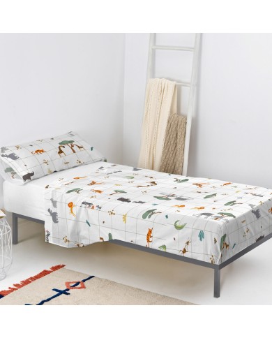 Set di Lenzuola HappyFriday HAPPYFRIDAY MINI Multicolore Singolo Set di Lenzuola HappyFriday HAPPYFRIDAY MINI Multicolore Singolo