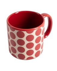 Set di Tazze Benetton Rosso Gres Pois 4 Pezzi Set di Tazze Benetton Rosso Gres Pois 4 Pezzi