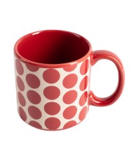 Set di Tazze Benetton Rosso Gres Pois 4 Pezzi Set di Tazze Benetton Rosso Gres Pois 4 Pezzi