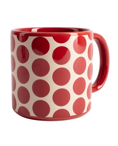 Set di Tazze Benetton Rosso Gres Pois 4 Pezzi Set di Tazze Benetton Rosso Gres Pois 4 Pezzi