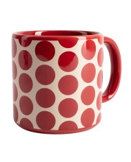 Set di Tazze Benetton Rosso Gres Pois 4 Pezzi Set di Tazze Benetton Rosso Gres Pois 4 Pezzi