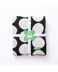 Coperta Benetton Nero Pois 140 x 190 cm Coperta Benetton Nero Pois 140 x 190 cm