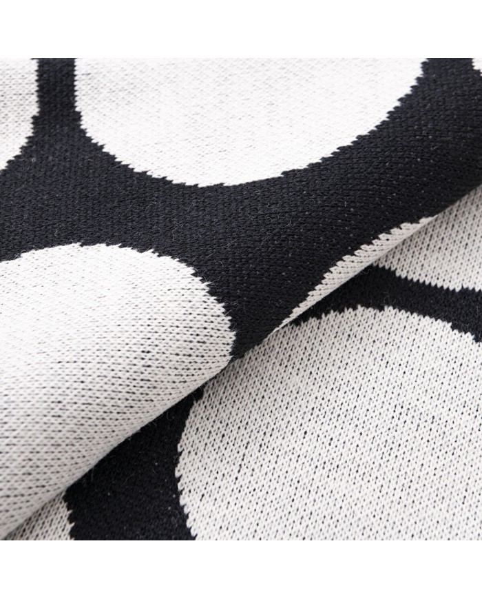 Coperta Benetton Nero Pois 140 x 190 cm Coperta Benetton Nero Pois 140 x 190 cm