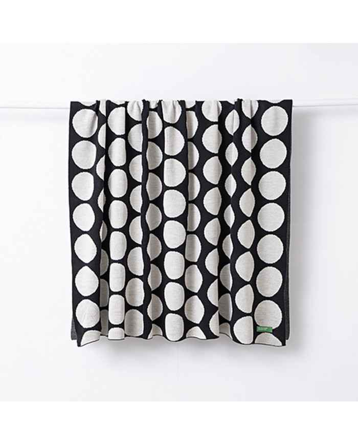 Coperta Benetton Nero Pois 140 x 190 cm Coperta Benetton Nero Pois 140 x 190 cm
