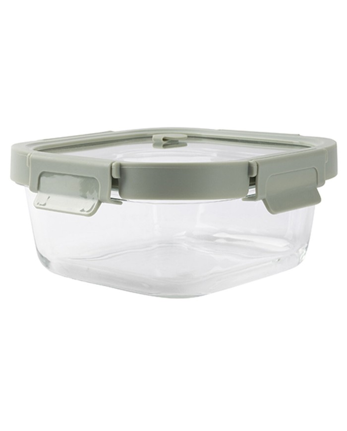 Porta pranzo Ermetico Lékué Vetro Borosilicato Quadrato 800 ml Porta pranzo Ermetico Lékué Vetro Borosilicato Quadrato 800 ml