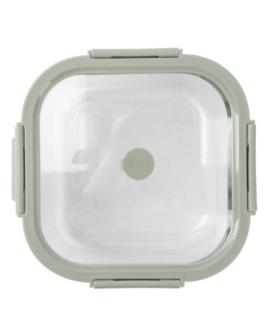 Porta pranzo Ermetico Lékué Vetro Borosilicato Quadrato 800 ml Porta pranzo Ermetico Lékué Vetro Borosilicato Quadrato 800 ml