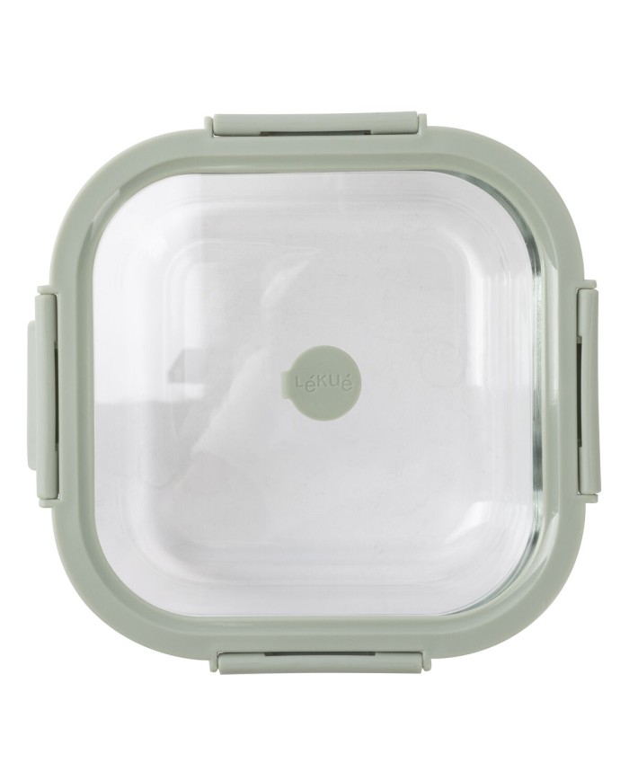 Porta pranzo Ermetico Lékué Vetro Borosilicato Quadrato 800 ml Porta pranzo Ermetico Lékué Vetro Borosilicato Quadrato 800 ml
