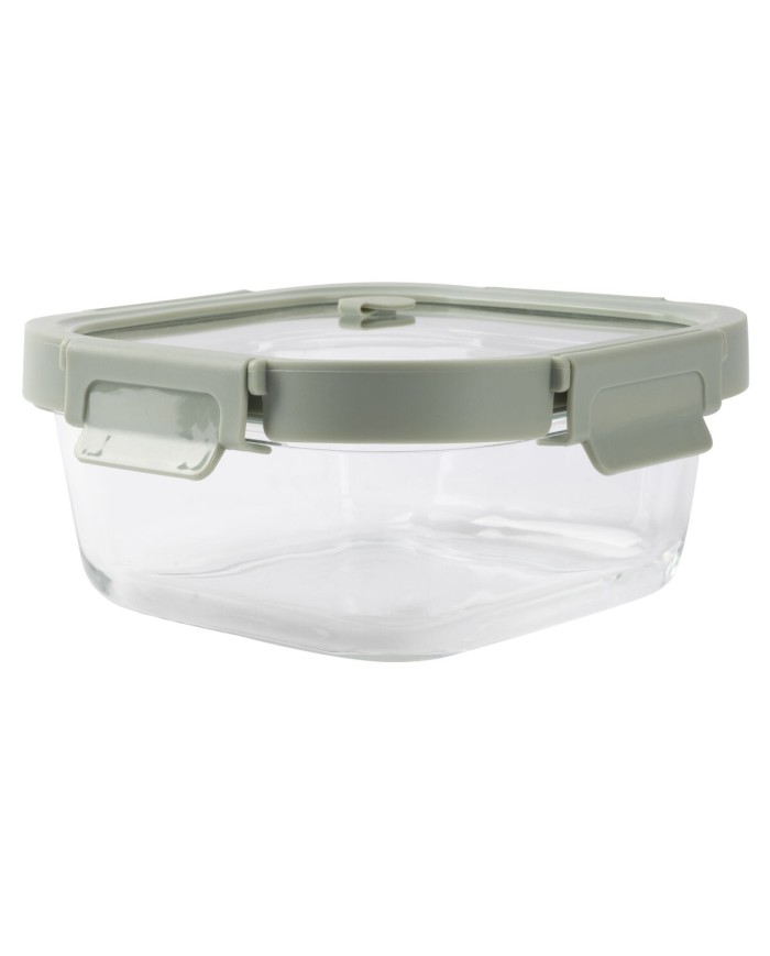 Porta pranzo Ermetico Lékué Vetro Borosilicato Quadrato 800 ml Porta pranzo Ermetico Lékué Vetro Borosilicato Quadrato 800 ml