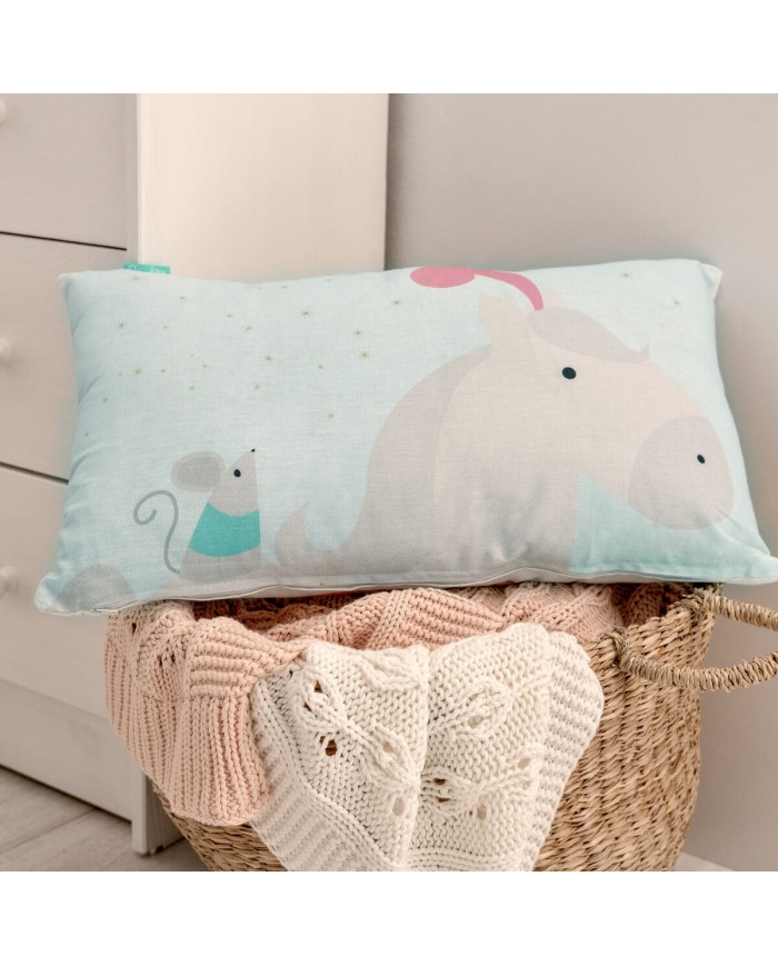 Fodera per cuscino HappyFriday Mr Fox Pumpkin Multicolore 50 x 30 cm Fodera per cuscino HappyFriday Mr Fox Pumpkin Multicolore 50 x 30 cm