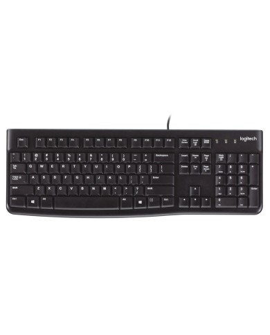 Tastiera Logitech K120 Nero Qwerty in Spagnolo Qwerty US Tastiera Logitech K120 Nero Qwerty in Spagnolo Qwerty US