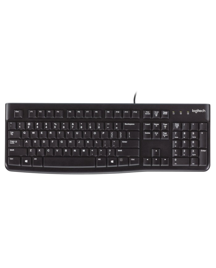 Tastiera Logitech K120 Nero Qwerty in Spagnolo Qwerty US