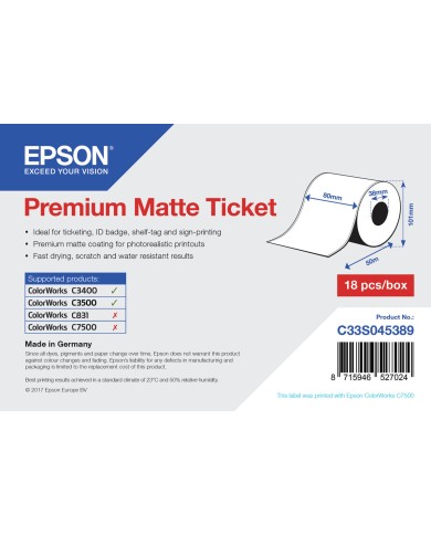 Etichette per Stampante Epson C33S045389 Etichette per Stampante Epson C33S045389