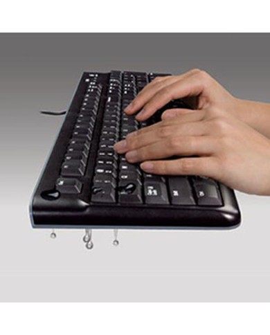 Tastiera Logitech K120 Nero Qwerty in Spagnolo Qwerty US Tastiera Logitech K120 Nero Qwerty in Spagnolo Qwerty US