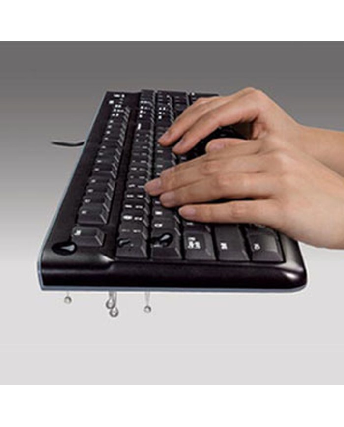 Tastiera Logitech K120 Nero Qwerty in Spagnolo Qwerty US
