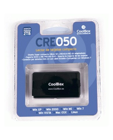 Lettore di Schede CoolBox CRCOOCRE050 Nero Lettore di Schede CoolBox CRCOOCRE050 Nero