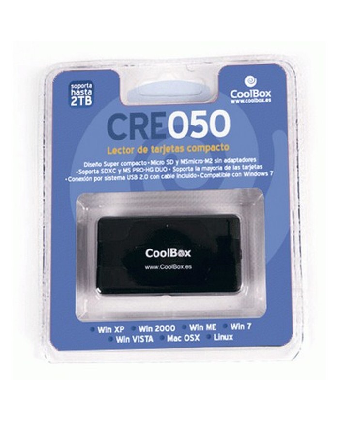 Lettore di Schede CoolBox CRCOOCRE050 Nero