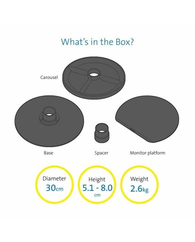 Tappetino Antiscivolo Kensington K52787WW Nero Tappetino Antiscivolo Kensington K52787WW Nero