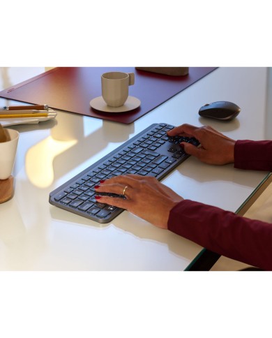 Tastiera Logitech MX KEYS Grafite Qwerty in Spagnolo Tastiera Logitech MX KEYS Grafite Qwerty in Spagnolo